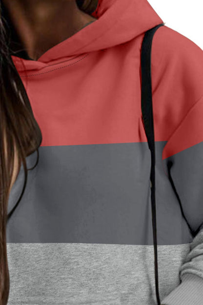 Color Block Dropped Shoulder Sweatshirt