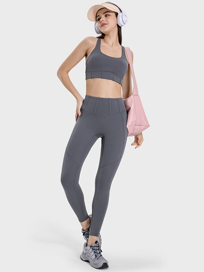 Millennia Square Neck Wide Strap Active Tank