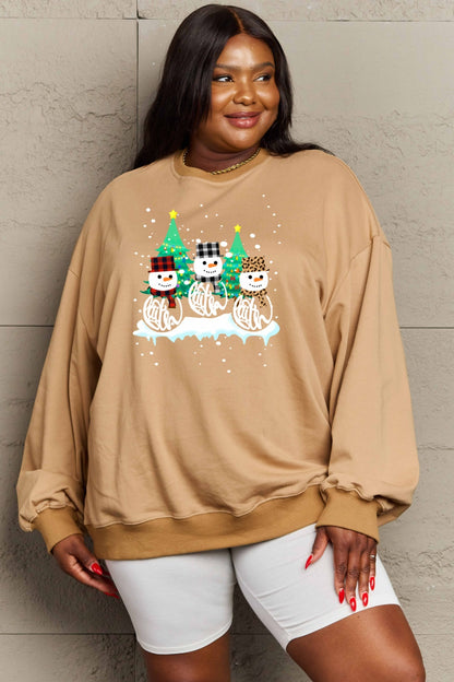 Simply Love Full Size Graphic Round Neck Sweatshirt