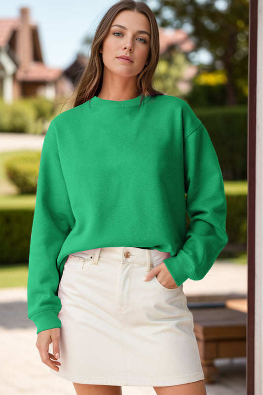 Round Neck Long Sleeve Sweatshirt