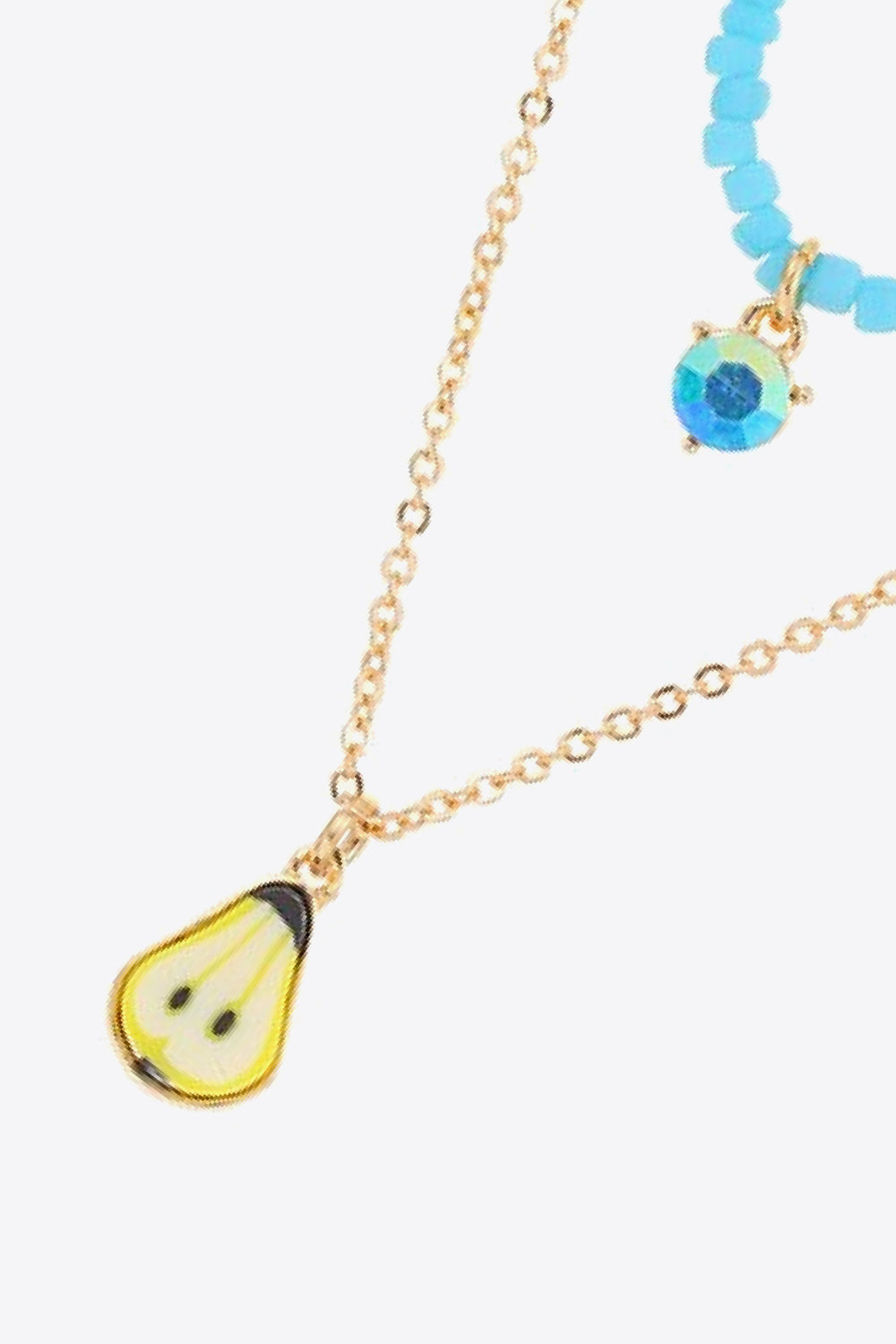 Fruit Pendant Double-Layered Necklace