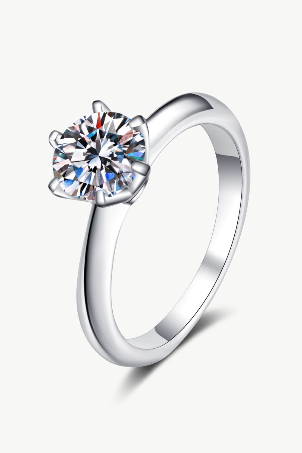 1.5 Carat Moissanite 925 Sterling Silver Ring