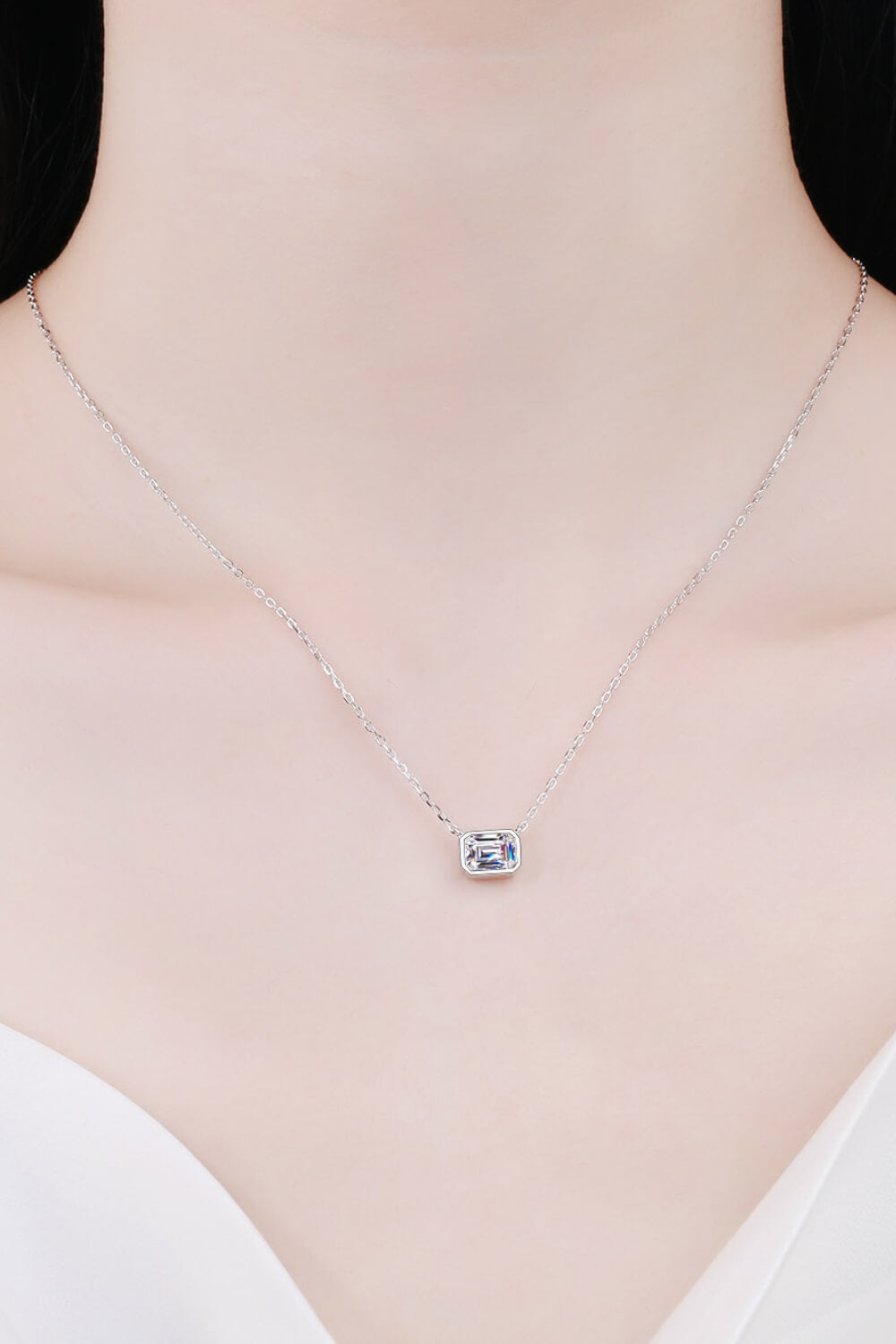 Beautiful Words 1 Carat Moissanite Pendant Necklace