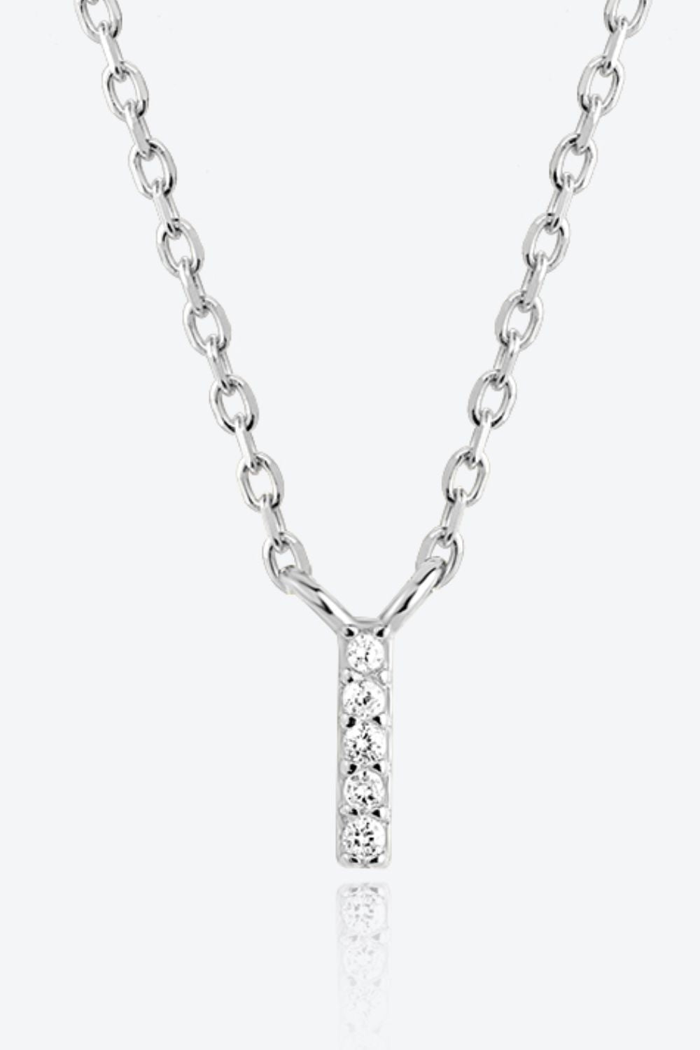 G To K Zircon 925 Sterling Silver Necklace