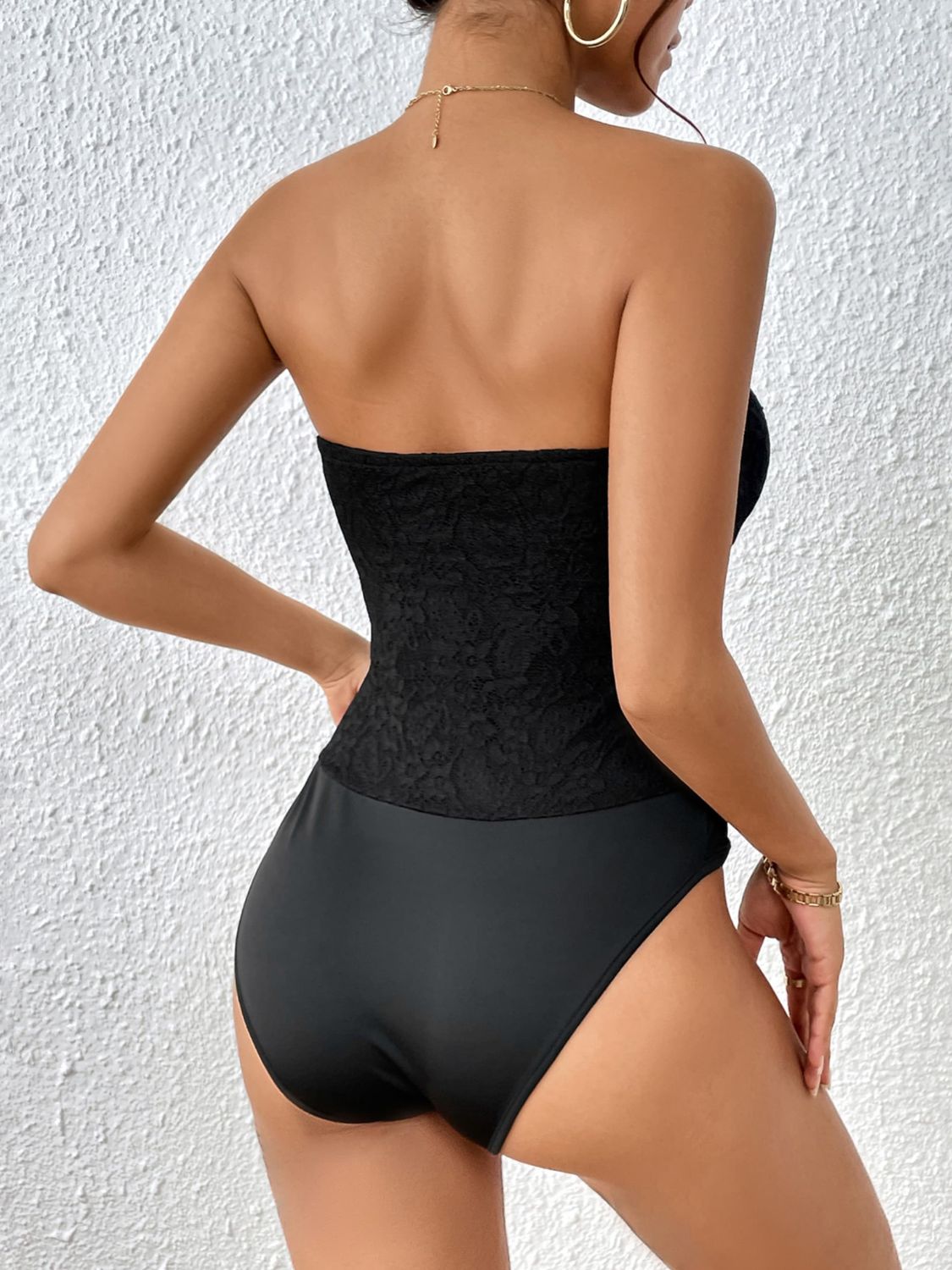 Perfee Strapless Sweetheart Neck Bodysuit