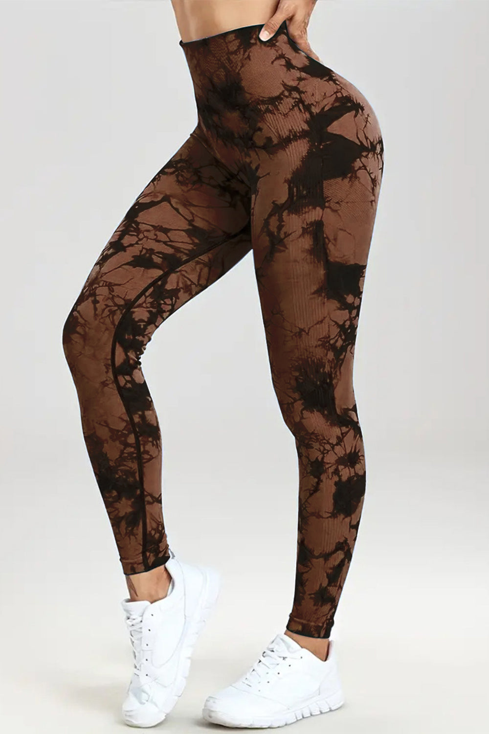 Printed High Waist Active Pants