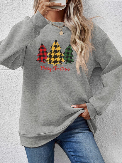 MERRY CHRISTMAS Dropped Shoulder Sweatshirt