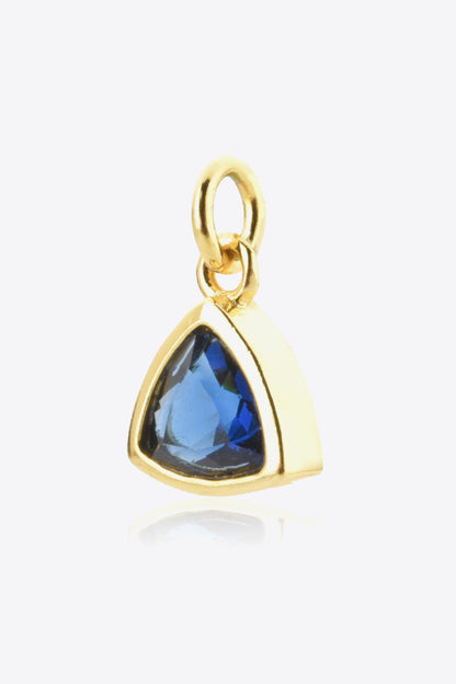 925 Sterling Silver Birthstone Pendant