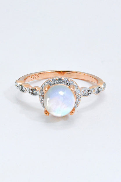 Round Moonstone Ring