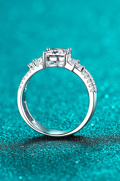 Moissanite Double Layered Ring