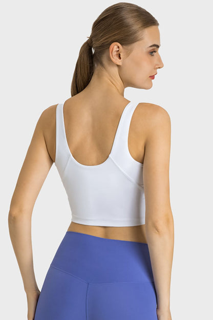 Millennia Feel Like Skin Highly Stretchy Cropped Sports Tank