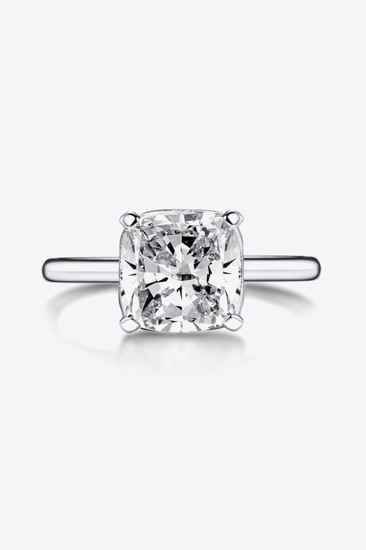 3.5 Carat Zircon 4-Prong Ring