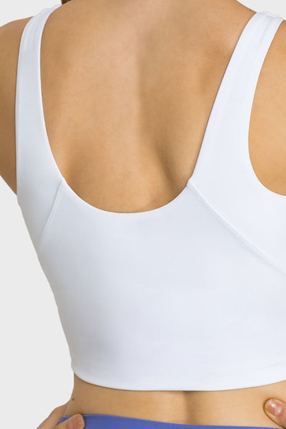 Millennia Feel Like Skin Highly Stretchy Cropped Sports Tank