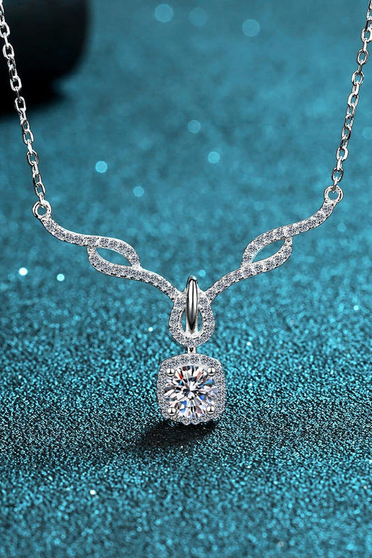 Right On Trend Moissanite Pendant Necklace