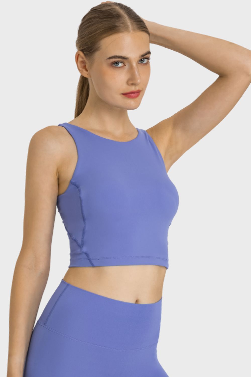 Millennia Feel Like Skin Highly Stretchy Cropped Sports Tank