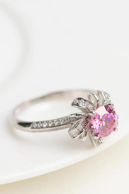 1 Carat Moissanite Flower-Shaped Ring