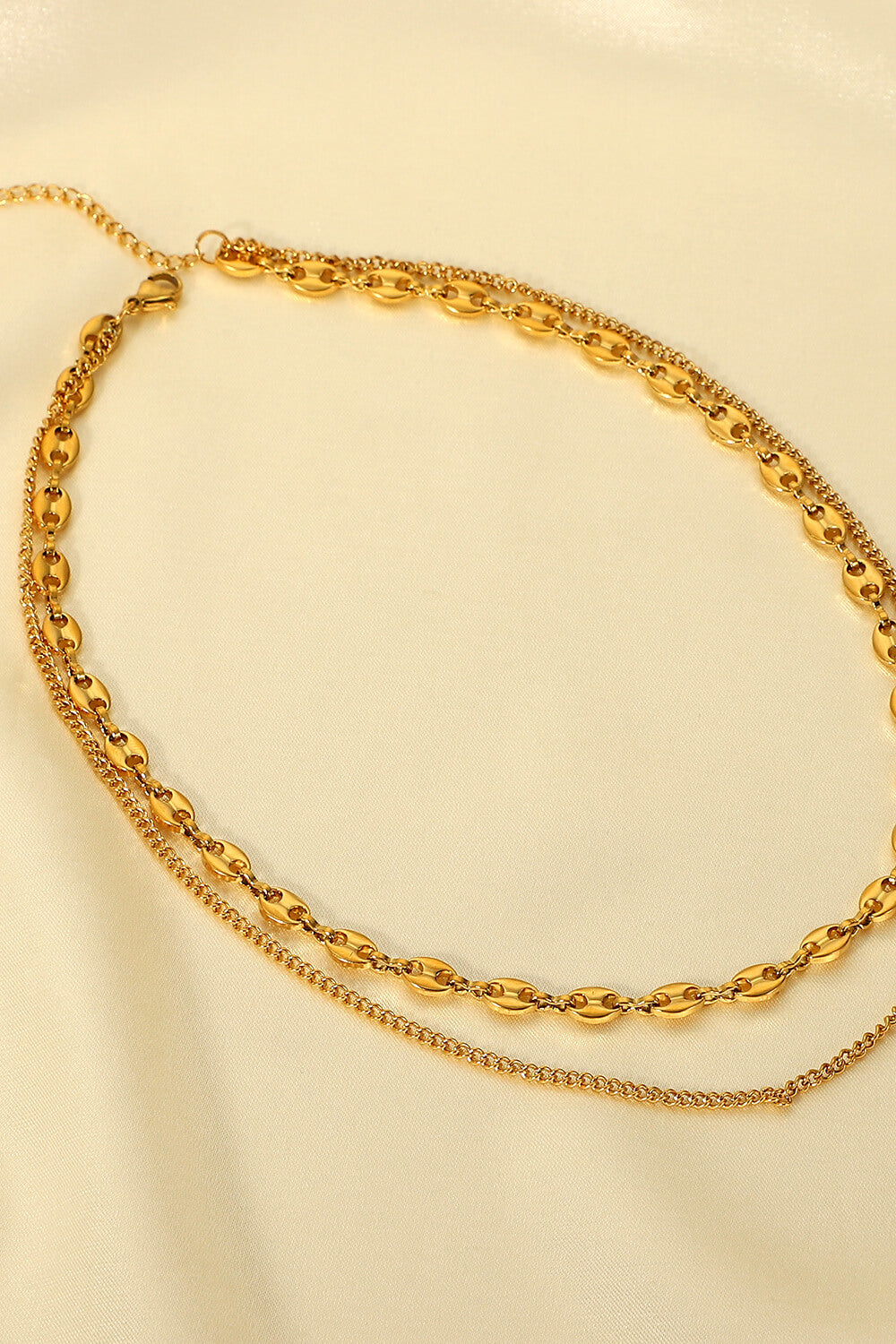 Dreaming of You Gold-Plated Double-Layered Necklace