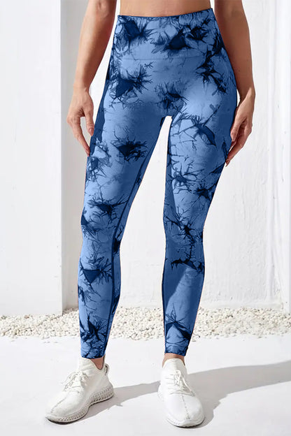 Printed High Waist Active Pants