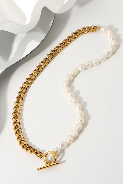 Dream Life Pearl Chunky Chain Necklace