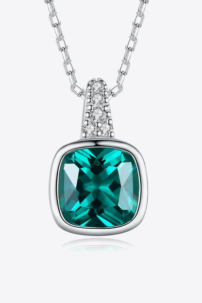 Zircon Pendant 925 Sterling Silver Necklace